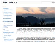 Tablet Screenshot of mysorenature.org